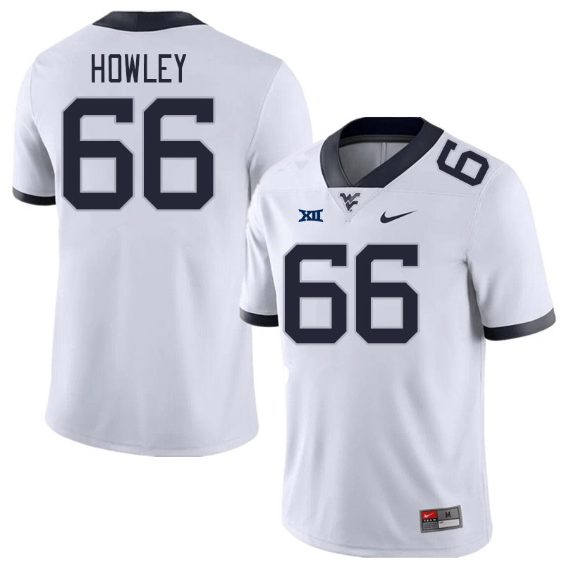 West Virginia Mountaineers #66 Chuck Howley College Football Jerseys Stitched Sale-White